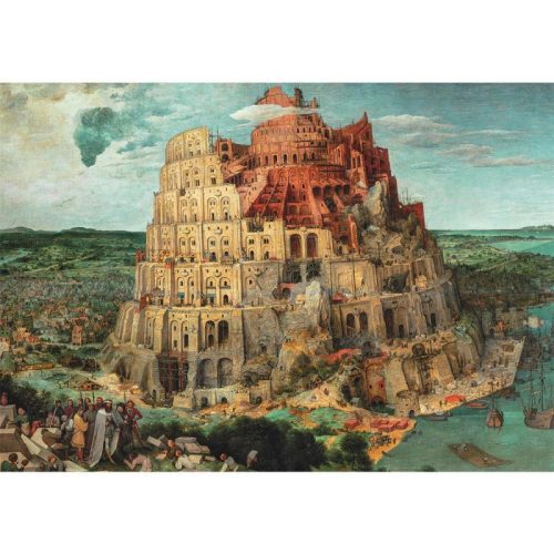 Puzzle, Bábel tornya, 1500 db-os, 37x28 cm dob.