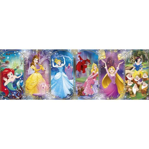 Puzzle, Disney hercegnők, 1000 db-os, panoráma, 40x21 cm dob.
