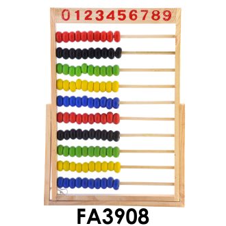 Fa golyós számoló, 20x30 cm pvc csom