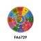 Fa puzzle óra, + szám oktató, 29 cm átm., Pvc csom