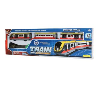   Vonat klt., el., hang+fény, pálya: 176 cm, 61x19 cm dob. (2xAA)