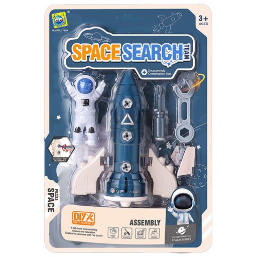 Szerelős űrhajó/űrállomás klt., 2 féle, 21x32 cm lapon