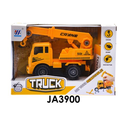 Szerelős teherautó, munkagépes, kampós, 24x16 cm dob.