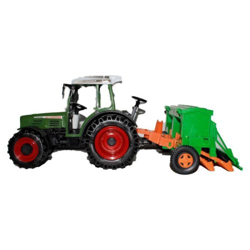 Traktor, hátul szerk., lend., vetőgép, 2 szín, 50x10 cm plf.