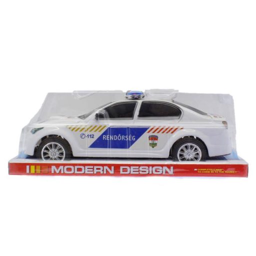 Rendőrautó, Magyar Rendőrség felírat, lend., 34x18 cm plf.