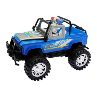 Rendőrautó, jeep, lend., 2 szín, 27x29 cm zacsk.