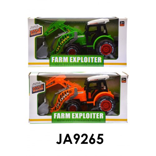 Traktor, elöl cserélhető, szerk., 2 szín, 30x15 cm dob.