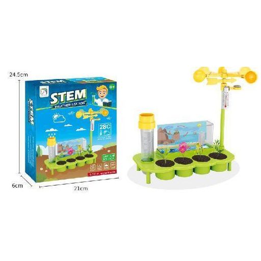 Oktató játék klt., Növény fejlődés, Meterológiai állomás, 21x25 cm dob.