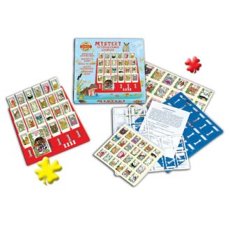   Társasjáték, Ki kicsoda, Mystery, ''Találd ki'', 2 féle, arc/állat, 27x26x4 cm dob.