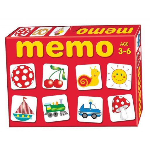 Keresd a párját, memória játék, 11-féle, 28x20x4 cm dob.