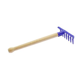 Fém gereblye, 23 cm, fa nyéllel