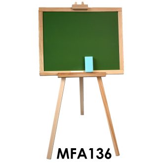 Fa Rajztábla, 2 az 1-ben, lábon álló, natúr