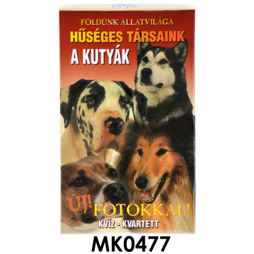 Kártya, Kutyák, kvartett, 6,5x10 cm dob.