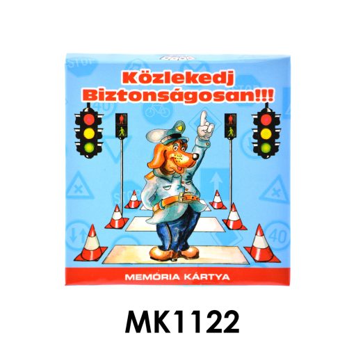 Memória kártya, Kresz, 8,5x8,5 cm dob.