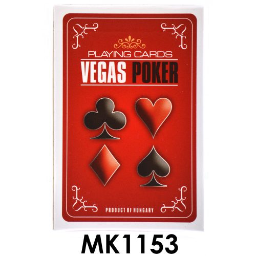 Kártya, Vegas Póker, 6x9 cm dob.