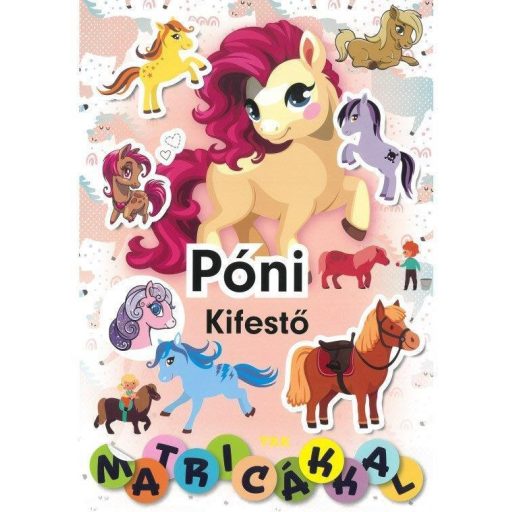 Póni kifestő matricákkal