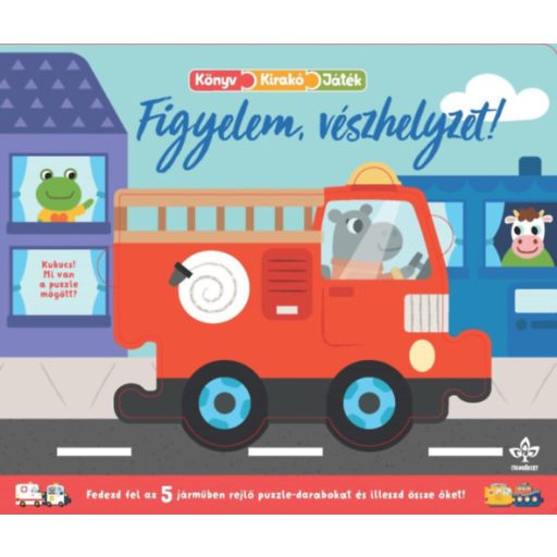 Figyelem, vészhelyzet! - Könyv, kirakó, játék, Kemény lapozós