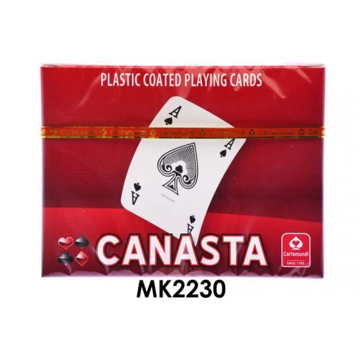 Kártya, Canasta dupla, 110 lapos, 12,5x9 cm dob.