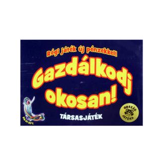 Gazdálkodj okosan társasjáték, 36x26 cm dob.