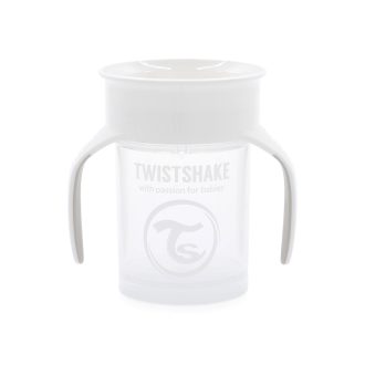 Twistshake 360 tanulópohár 6hónap+, fehér