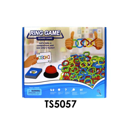 Láncépítő, ügyességi társasjáték, +csengő +kártya, 36x29 cm dob.