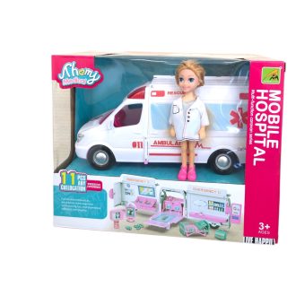 Baba klt., Évi baba dr., + mentõautó, 27x22 cm dob.