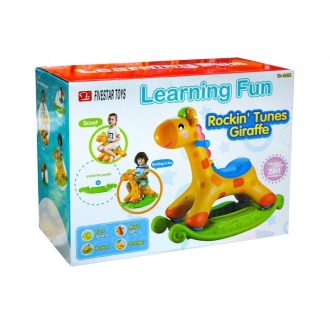   Hintaló, Zsiráf, 2 az 1-ben, el., zene+hang+fény, 64x31x52 cm dob. (2xAA)