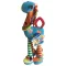 Bébi activity, zsiráf, rágóka, csörgõ, csipogó, velúr, plüss, 45 cm