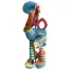 Bébi activity, zsiráf, rágóka, csörgõ, csipogó, velúr, plüss, 45 cm
