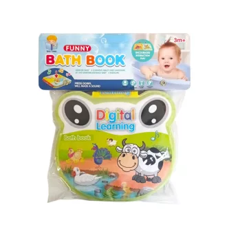   Lapozós könyv, csipogós, farm állatos, pvc, 17x20 cm zacsk.