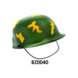 Katonai sisak, 22 cm átm., hálós csom.