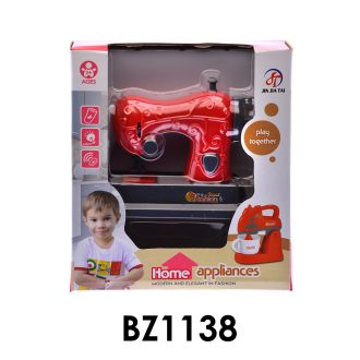 Varrógép, el., piros-fehér, 15x17 cm dob.