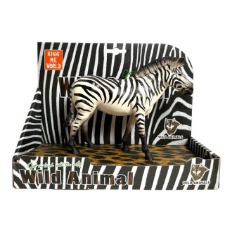 Állat, zebra, 21 cm, 22x17 cm dob.