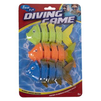   Uszodai játék, víz alá süllyedõ, hal 3 db, 15x22 cm lapon
