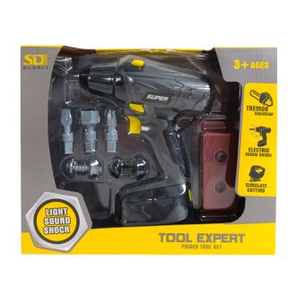 Szerszámgép klt., el., fúrógép, 27x22 cm dob.