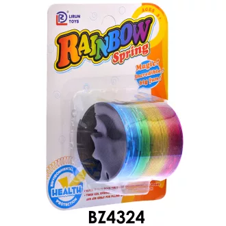 Lépcsõnjáró rugó, szivárvány színû, 14x19 cm lapon