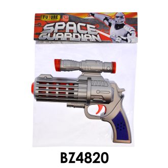 Ûrpisztoly, el., hang+fény, 9x16 cm zacsk.