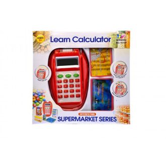   Bankkártya leolvasó, el., hang, számológép funkció, számlanyomtató, 23x22 cm dob.