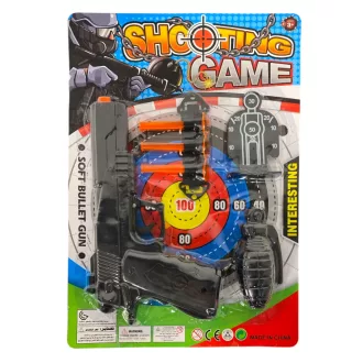   Rendõr klt., pisztoly, tap.kor. lövedék, kieg., 22x31 cm lapon