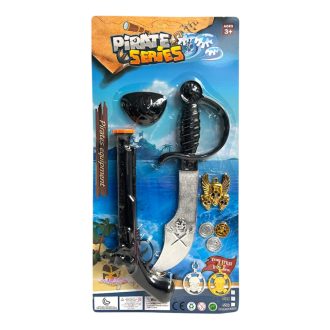 Kalóz klt., pisztoly, kard, 26x51 cm lapon