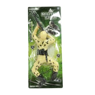 Mászó katona, el., 15x38 cm lapon