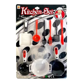 Edény klt., + eszköz, fekete-fehér, 26x39 cm lapon