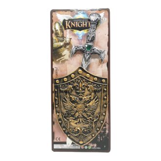 Lovag klt., pajzs, kard, 22x53 cm lapon