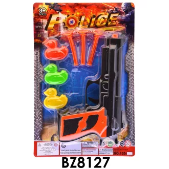 Kacsás pisztoly, tapadókorongos, 19x29 cm lapon