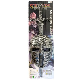 Lovag klt., maszk, Kard, 17x53 cm lapon