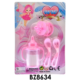 Babaápoló klt., + varázscumisüveg, 14x20 cm lapon