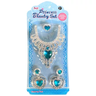 Ékszer klt., nyaklánc, fülbevaló, 12x27 cm lapon