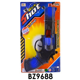 Pisztoly, szikrázó, 15x26 cm lapon