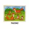 Fa puzzle, több féle kép, 30x23 cm pvc csom