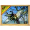 Fa puzzle, madaras, 4 kép, 12 db, 20*14 cm fa dob.